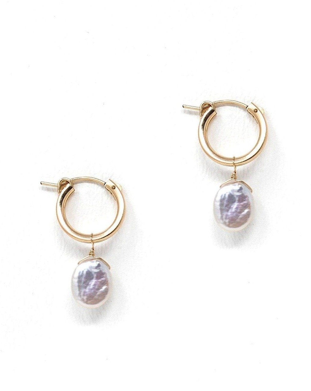 14K Gold Plated Solid Gold Hoop In Carti Earrings For Women