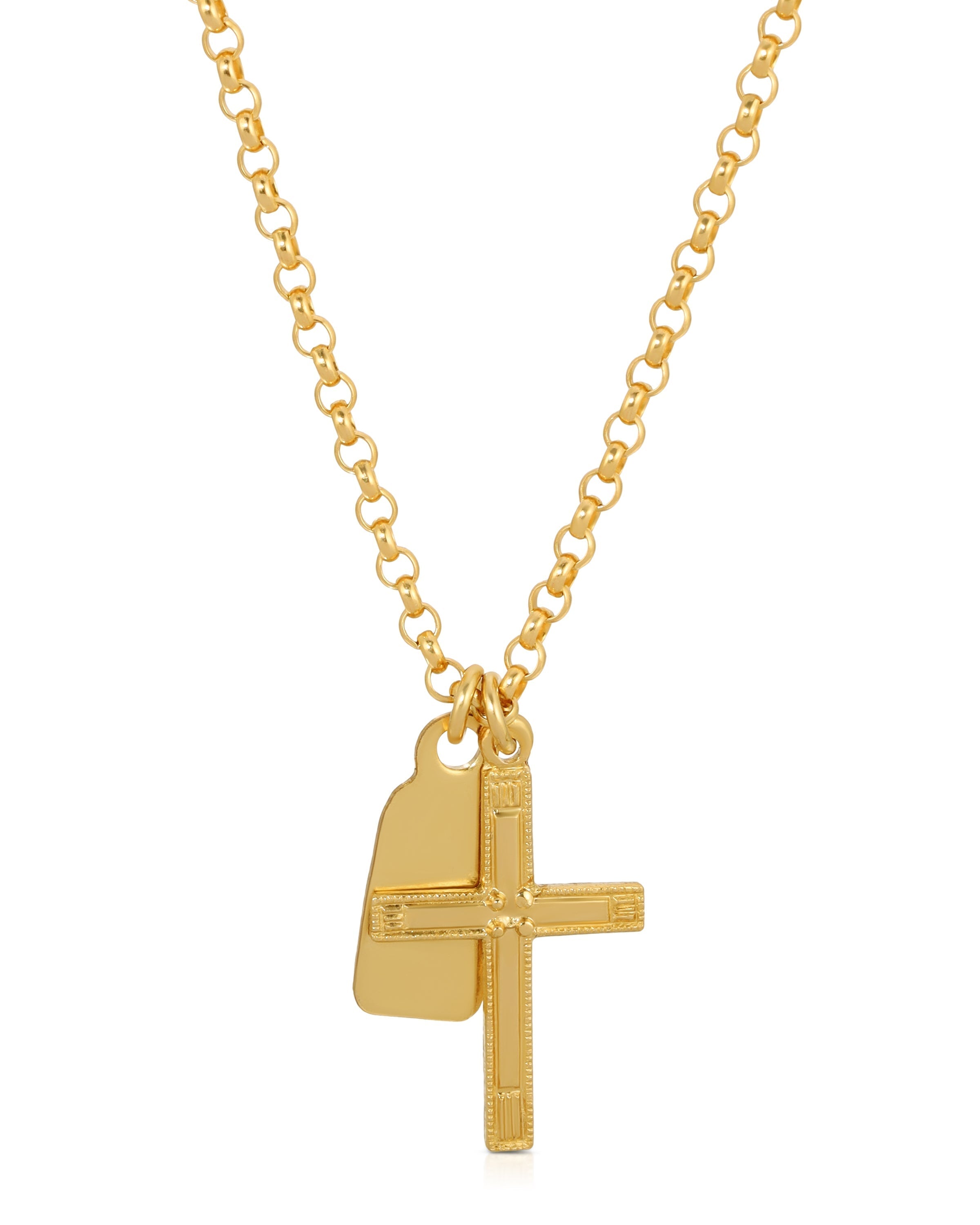 Ballenger Cross Necklace Gold