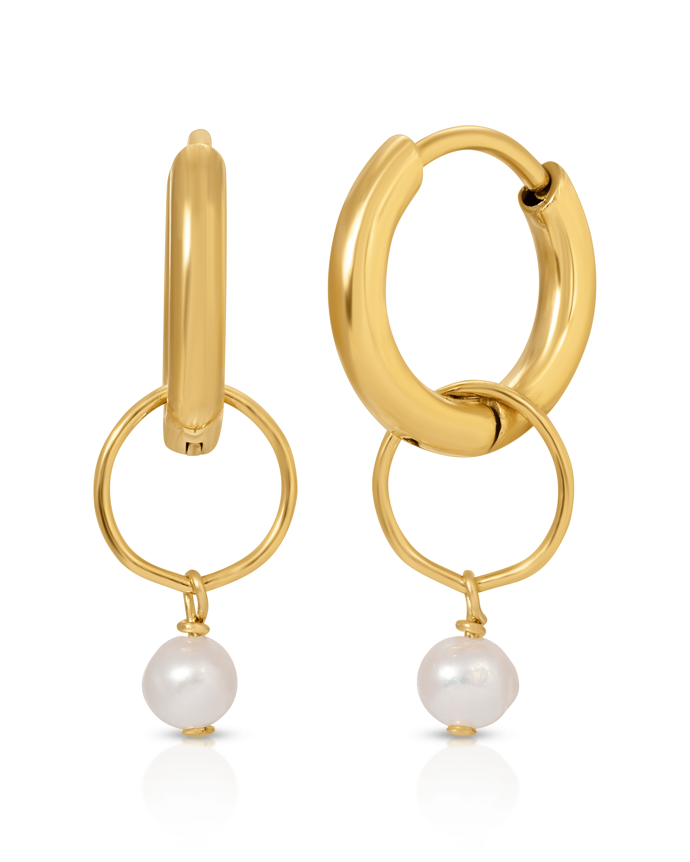 Caen Pearl Hoops