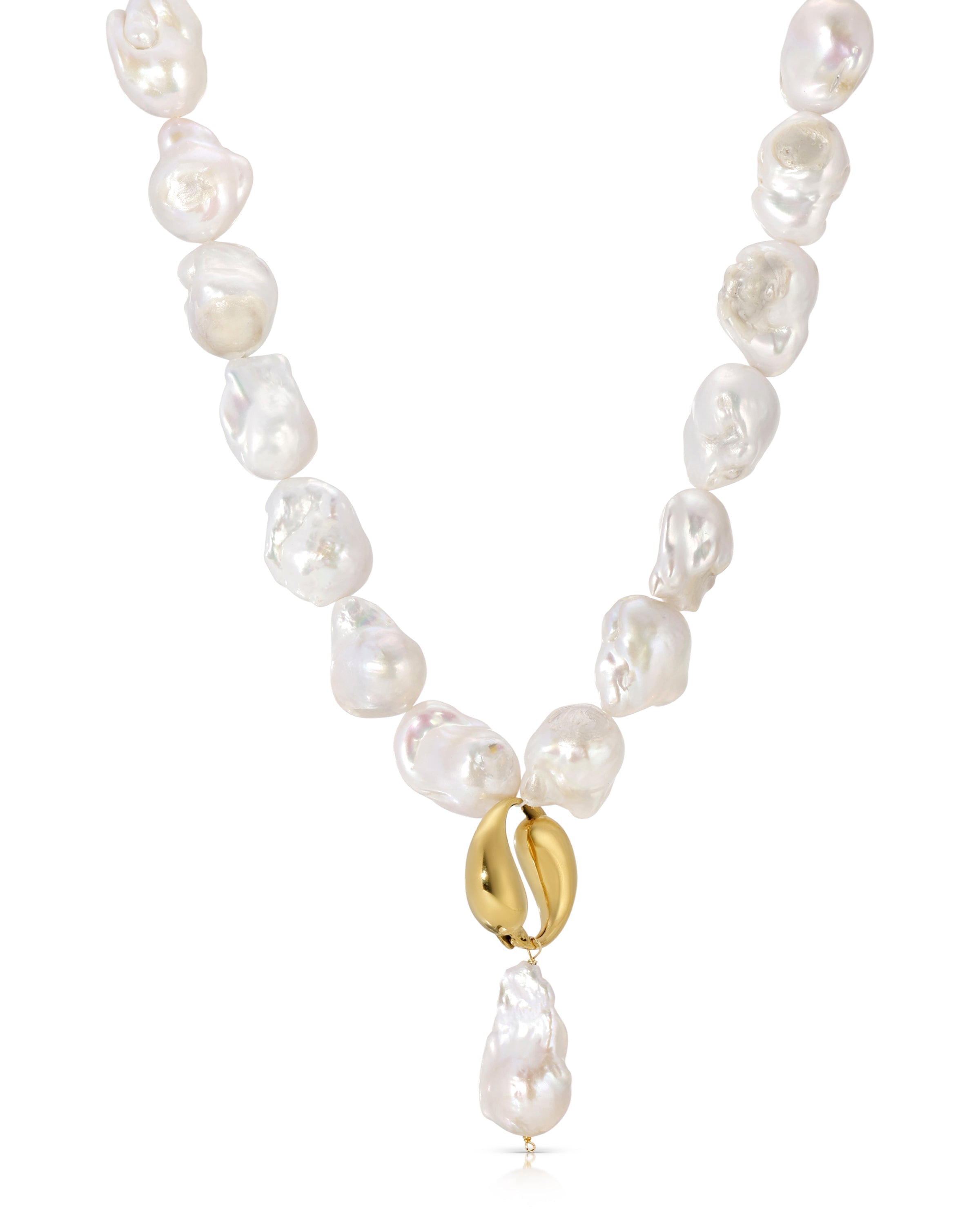 Spiral Pearl Necklace
