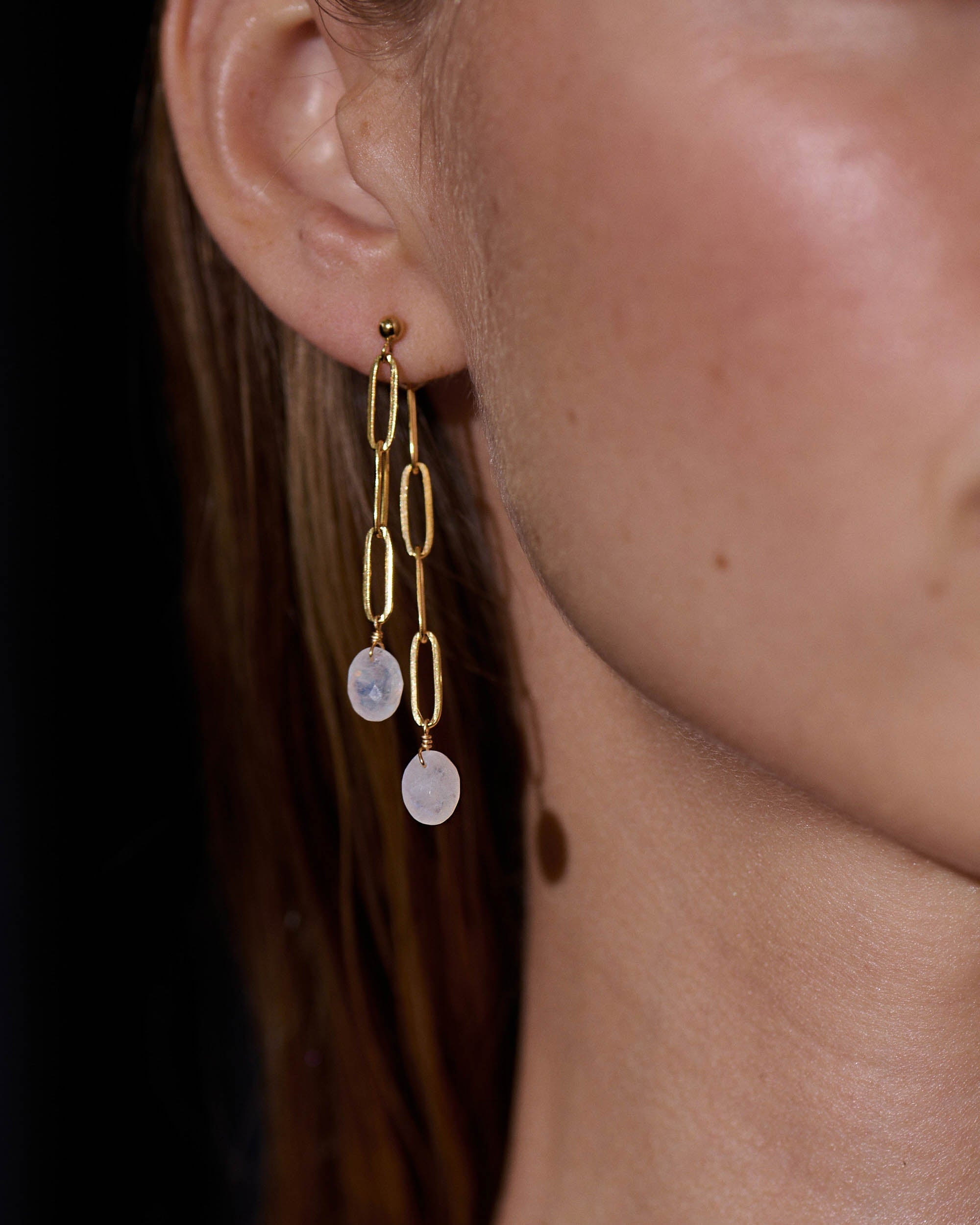 Truro Moonstone Earrings