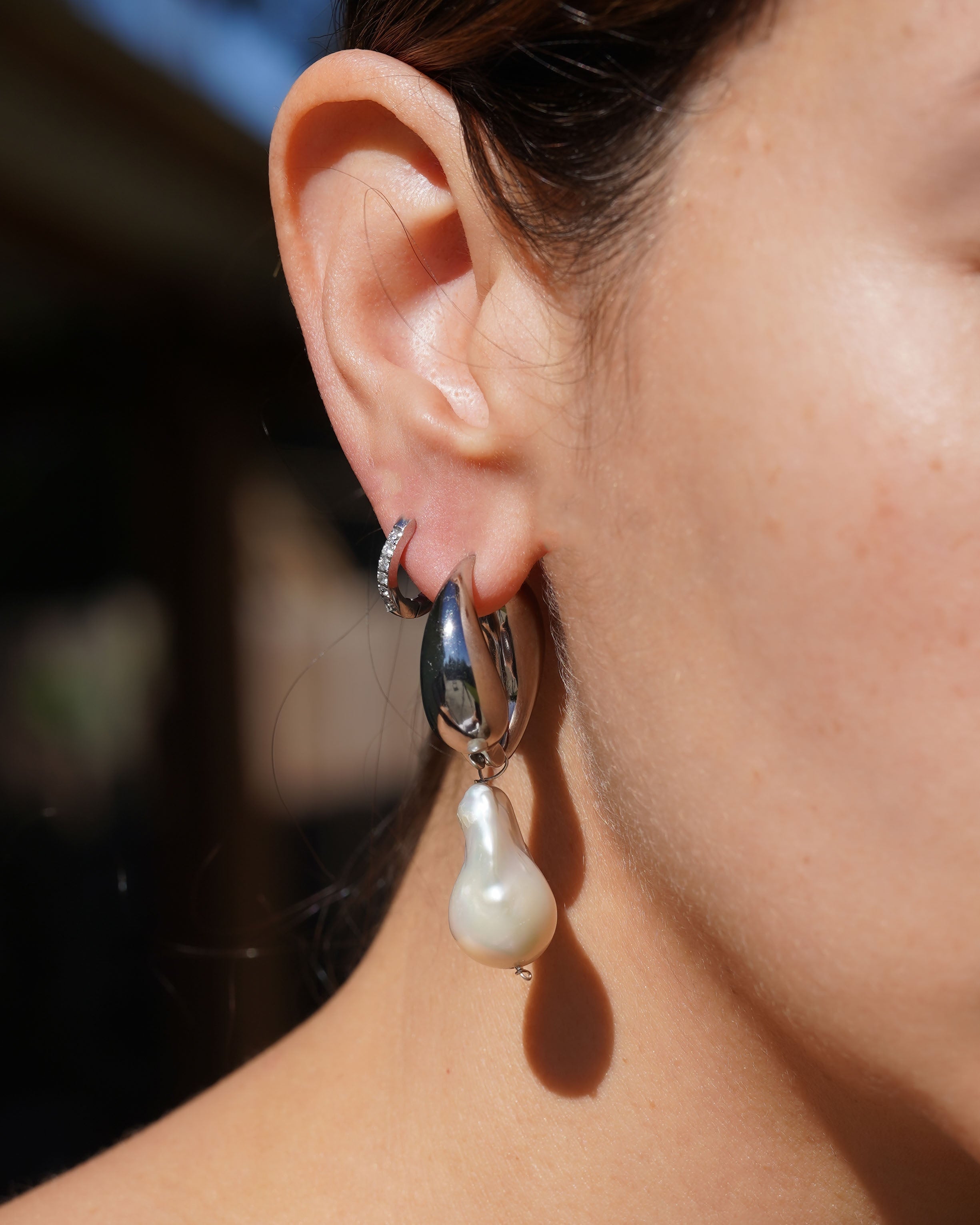 Twist Pearl Earrings