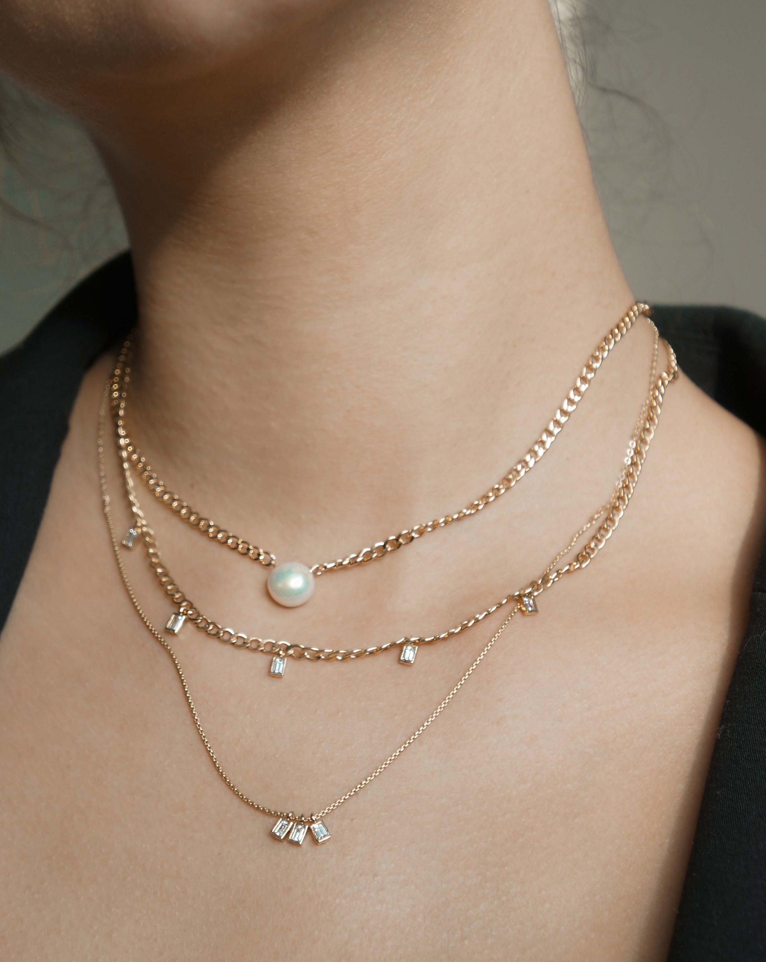 Delicate cheapest 14K Gold Filled Long Sweater Chain, Adjustable Freshwater Pearl Beads Pendant Winding Necklace, Autumn-Winter Chokers Necklace