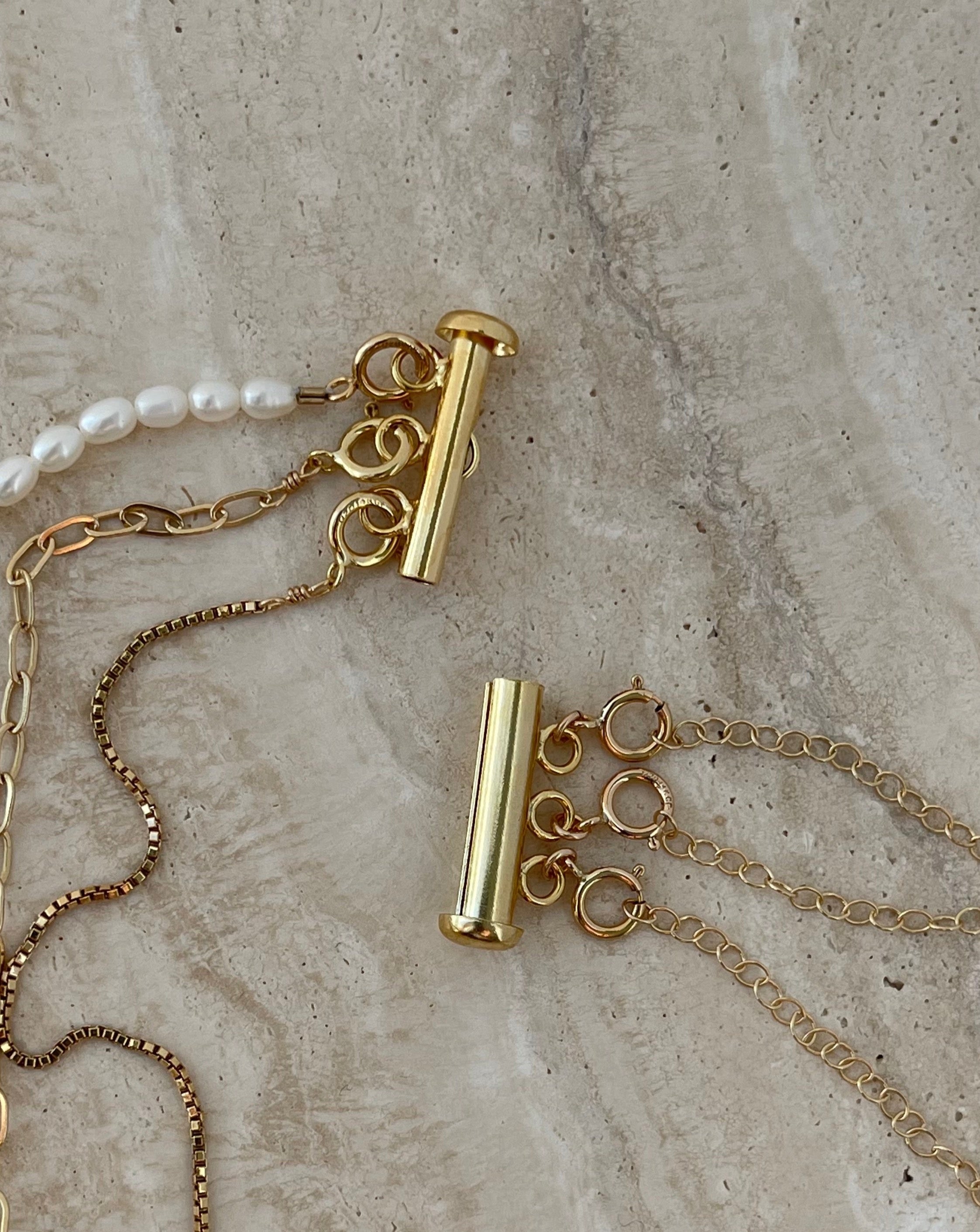 Necklace layered clasp clearance